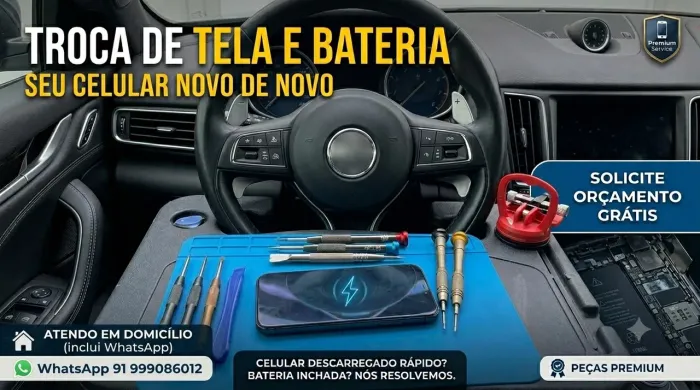 TROCA DE TELA E BATERIA