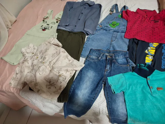 Lote de menino vesti até 3 anos , tudo por 35