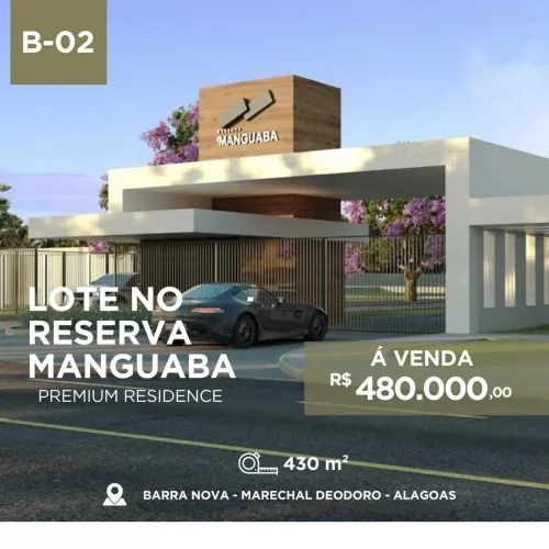 Reserva Manguaba - LOTE A VENDA 430m2