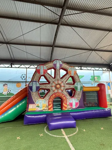Vendo inflável temático roda gigante 3 em 1 