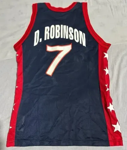 Camisa USA D. Robinson basketball Original Champions Tam. P. EUA Estados Unidos