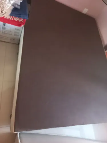 cama box de casal com colchão  ortobom