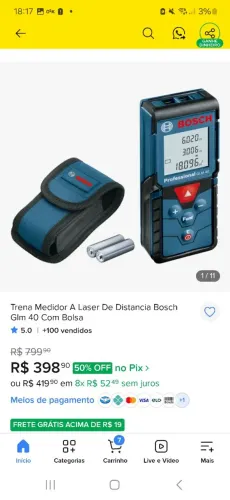 Trena Digital Bosh 100 metros