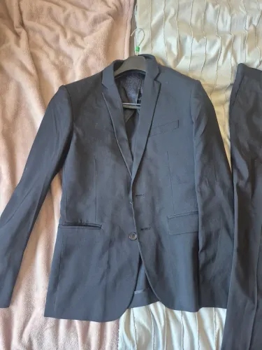 Terno Azul (Calça + Blazer) usado 1 vez.