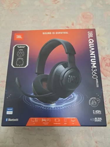 Fone JBL QUANTUM 360 wireleww na caixa 2.4GHz