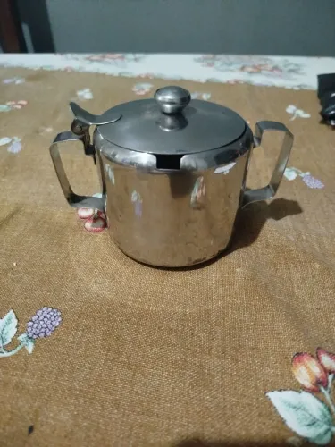 Açucareiro de aço inox 