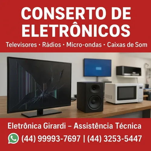Conserto de eletrônicos , busco e entrego no local, aceito cartão parcelo com acréscimos 
