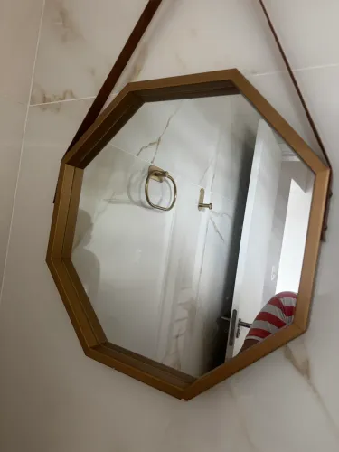 5 espelhos quadrangulares 40cm