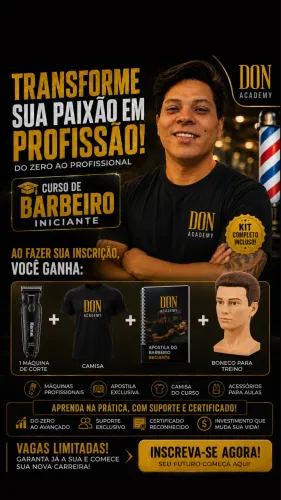 Curso de barbeiro iniciante 