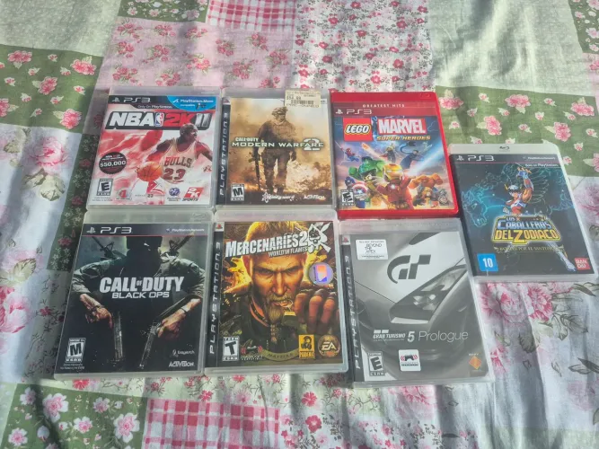 6 jogos de Ps3 completos com manual.