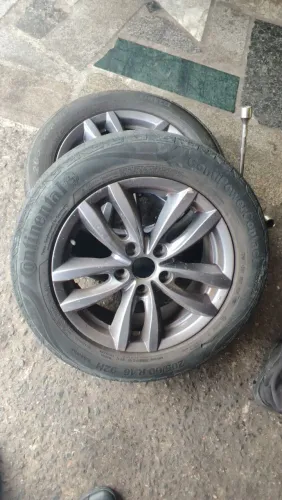 Rodas aro 16 furacão 5x114 novas sem empenos ou serviços com pneus 205/60R16