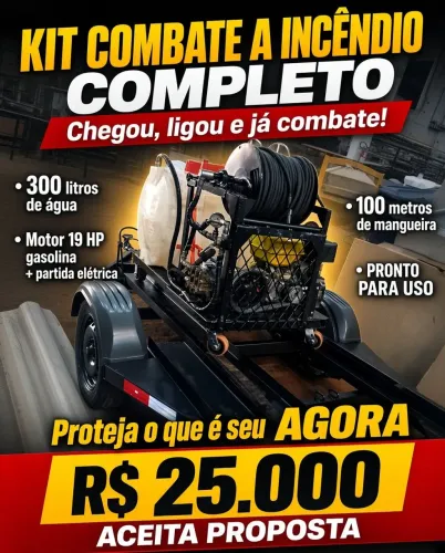 Kit Combate a incendio completo.