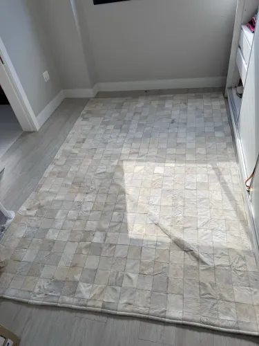 Tapete Couro Natural Patchwork 1,90 X 2,90m