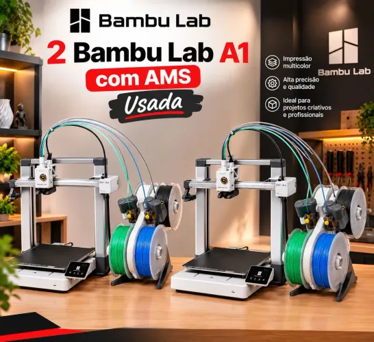 2 impressora 3d Bambu lab a1 com AMS