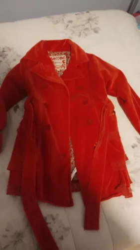 Casaquinho infantil vermelho 