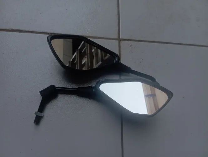 Retrovisor da z400 fixo rosca Honda 
