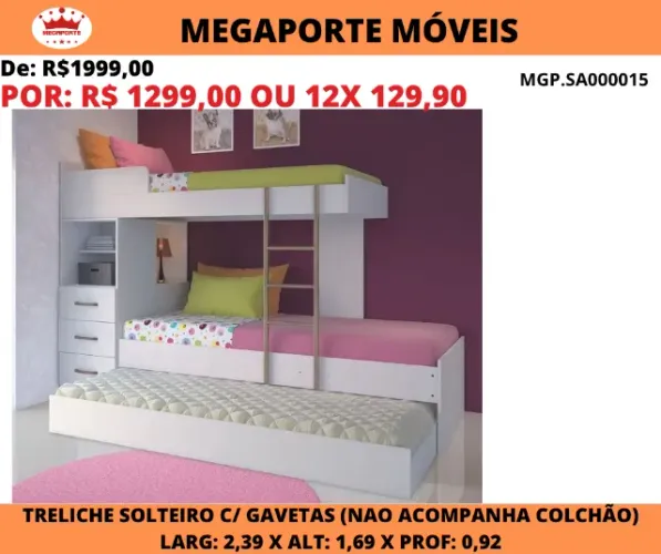 TRELICHE COM GAVETA