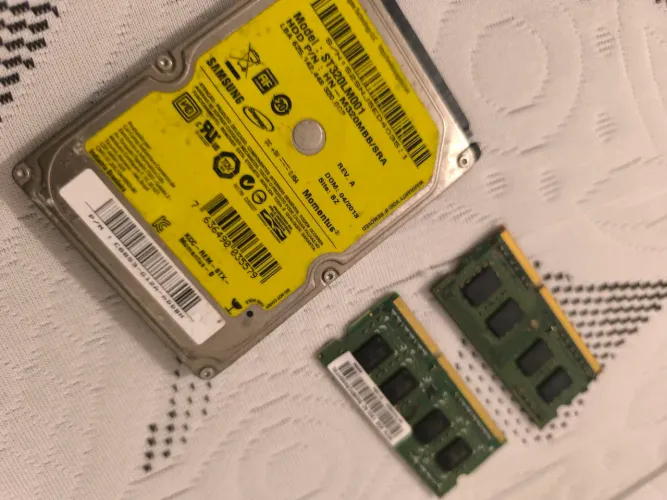 Memórias ddr3 Notebook + HD 320