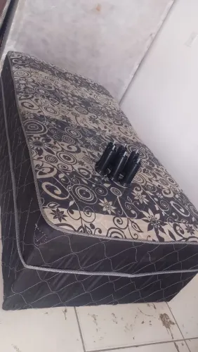 Cama Box Solteiro Espuma Alta - Usada Higienizada (ENTREGA GRÁTIS)