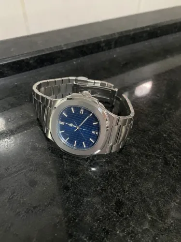 Relógio Masculino Aço Inoxidável Premium Azul - Estilo Luxo