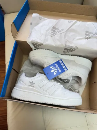 Tênis Adidas Fórum Low Unissex Premium Cor: Branco/Prata - Disponível 34 AO 43 