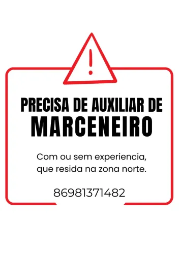 Vaga marcenaria