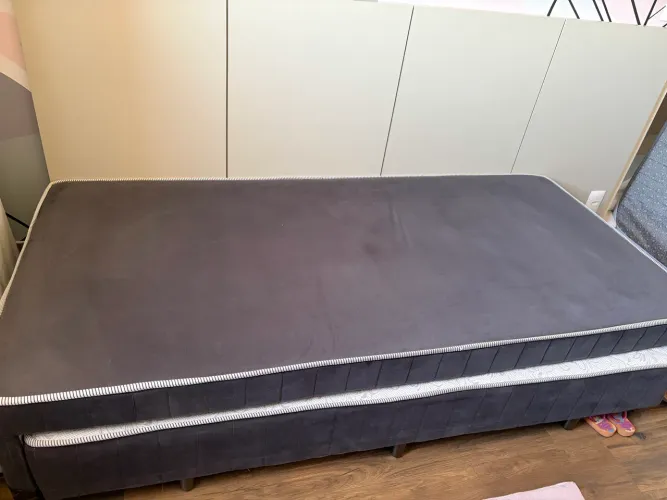 Cama box solteiro com auxiliar