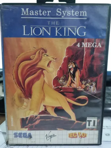 The Lion King Master System Original TecToy Sega Com Caixa Raro
