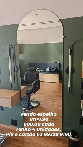 Vendo espelhos para salão de beleza e Barbearia