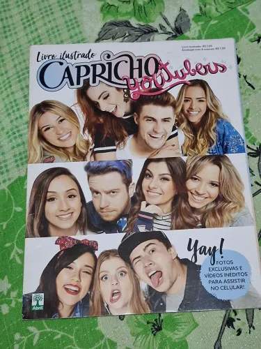 LIVRO ILUSTRADO CAPRICHO YOUTUBERS (SEM FIGURINHAS)