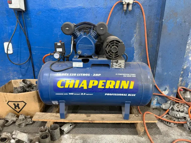 Compressor de ar. 10 pés, 110 litros - 2hp trifásico em perfeito estado.