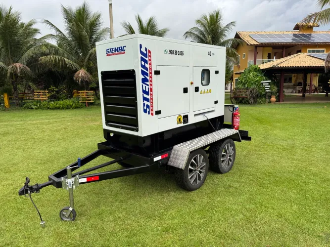 Gerador Stemac 40/50 Kva, Ano 2012, Motor MWM 229/3, super silencioso (linha hospitalar)