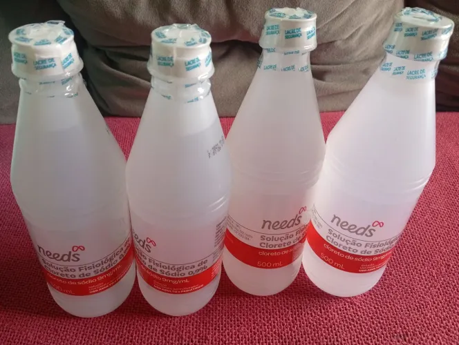 Soro fisiológico lacrado 4 und