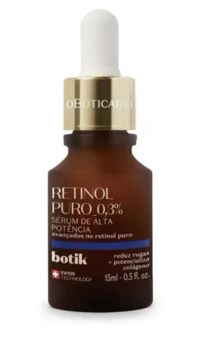 Sérum Facial de Alta Potência Botik Retinol Puro 15ml