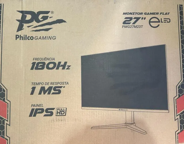 Monitor 27 polegadas Philco 180hz 1ms Novo