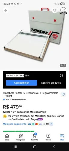 Prancheta Portátil para Desenho