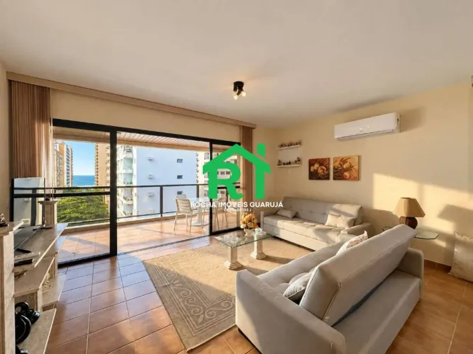 Apartamento com vista mar, 3 quartos (3 suítes), 3 vagas à venda em pitangueiras, Guarujá.