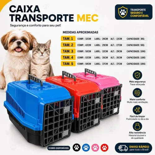 Caixa de transporte para pet