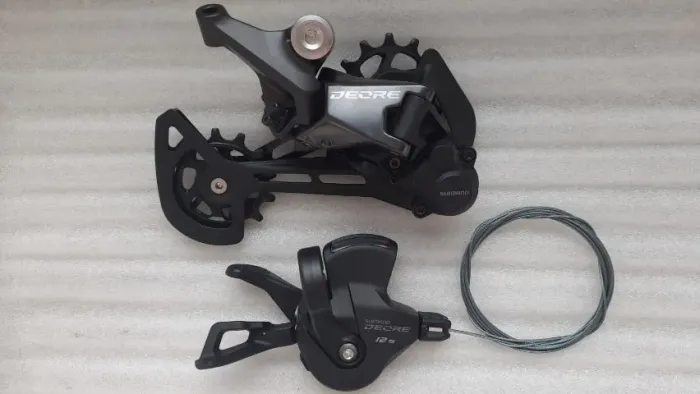 Kit Cambio e passador shimano deore 12v - Novo!