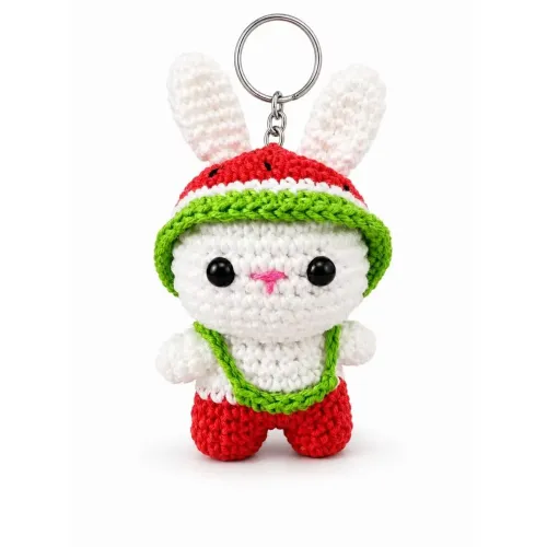 Chaveiro Coelhinho Amigurumi