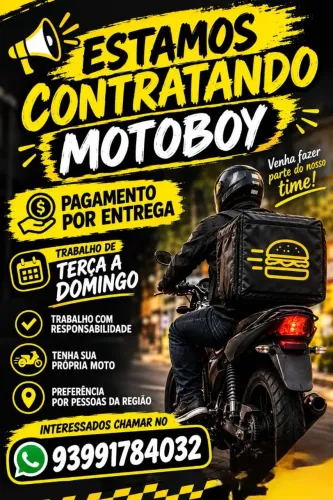 Vaga para motoboy