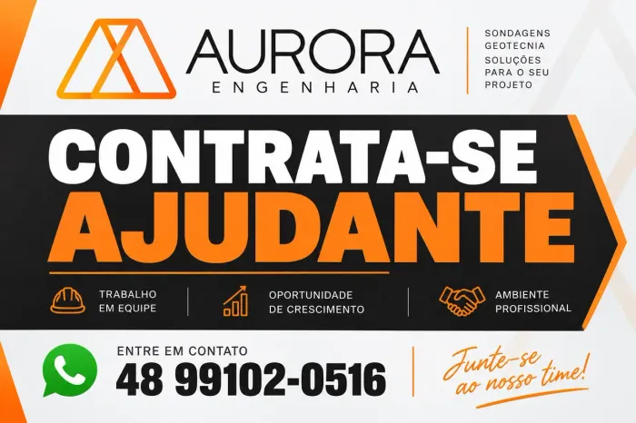Ajudante de Sondagem - Salário + Produção | Santo Amaro