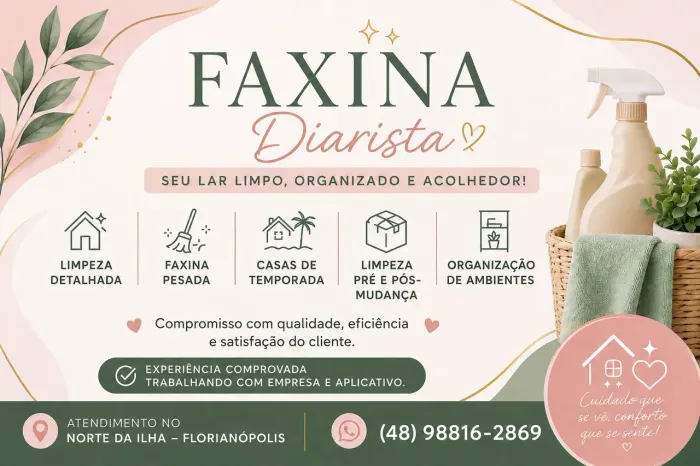 Faxina/Diarista com experiência 