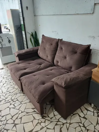 Sofa retrátil encosto reclináveis