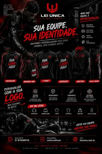 Kit jiu-jitsu - uniforme personalizado para equipes de jiu-jitsu