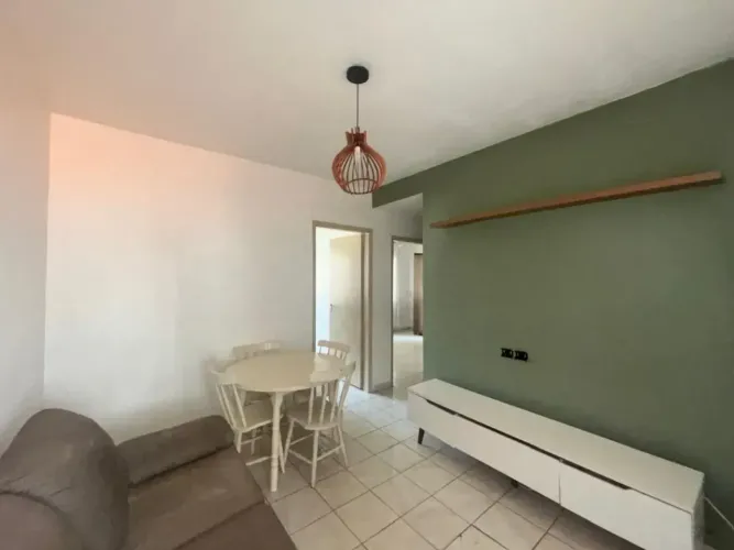 Apartamento com Vista Lateral para o Mar Mobiliado 2 Dormitórios Gonzaga  Santos