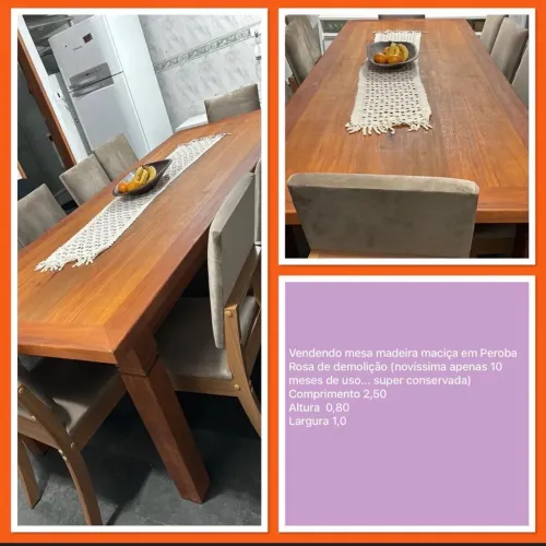 Mesa madeira maciça