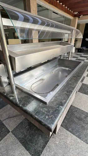 Expositor de comida frio e quente