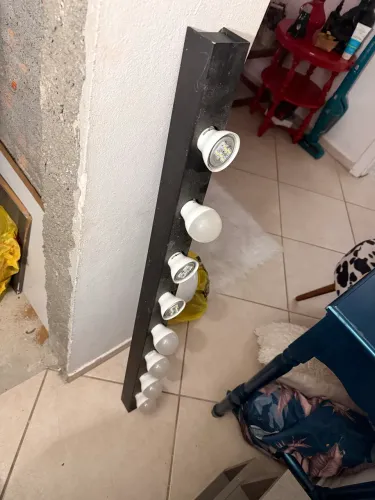 Spot luminária lâmpadas led camarim decoração