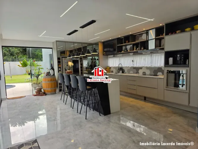 Residencial Praia dos Passarinhos / - Casa térrea com 3 suítes semimobiliada na Ponta Negr